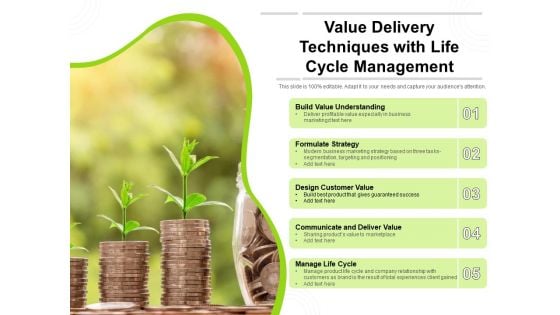 Value Delivery Techniques With Life Cycle Management Ppt PowerPoint Presentation Ideas Guide PDF Value Delivery Techniques With Life Cycle Management Ppt PowerPoint Presentation Ideas Guide PDF