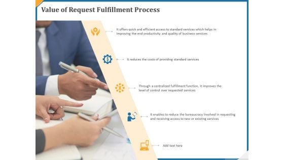 Value Of Request Fulfillment Process Ppt Gallery Shapes PDF