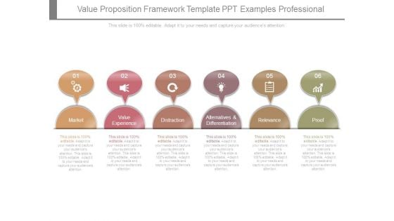 Value Proposition Framework Template Ppt Examples Professional