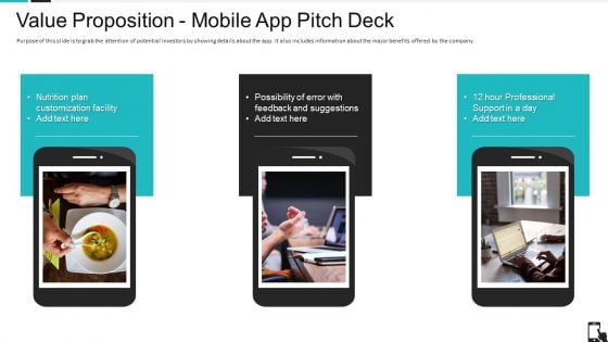 Value Proposition Mobile App Pitch Deck Ppt Inspiration Icon PDF