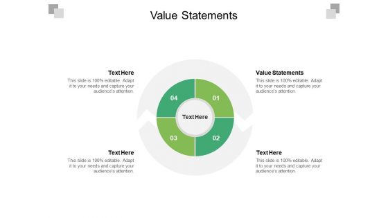 Value Statements Ppt PowerPoint Presentation Summary Guidelines Cpb Pdf