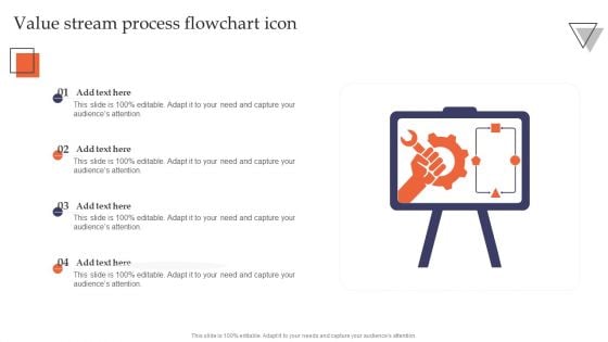 Value Stream Process Flowchart Icon Introduction PDF