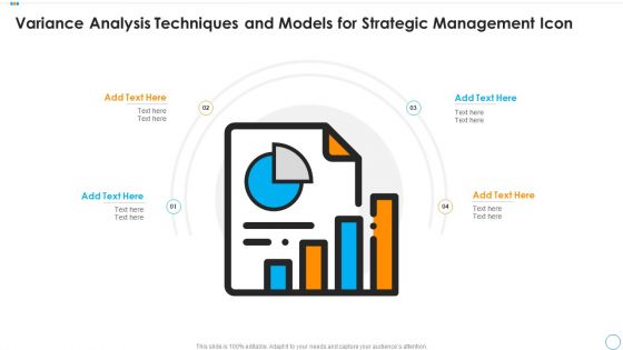 Variance Analysis Techniques And Models For Strategic Management Icon Diagrams PDF