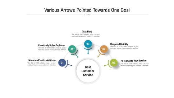 Various Arrows Pointed Towards One Goal Ppt PowerPoint Presentation Gallery Slide Download PDF