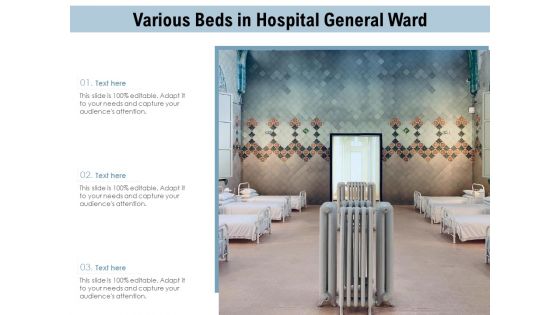 Various Beds In Hospital General Ward Ppt PowerPoint Presentation Inspiration Graphics Design PDF