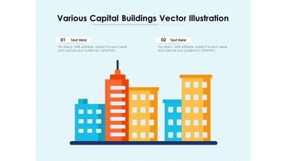 Various Capital Buildings Vector Illustration Ppt PowerPoint Presentation Icon Layouts PDF