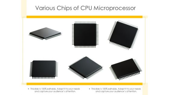 Various Chips Of CPU Microprocessor Ppt PowerPoint Presentation Slides Aids PDF