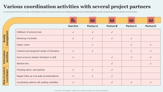 Various Coordination Activities With Several Project Partners Structure PDF Various Coordination Activities With Several Project Partners Structure PDF