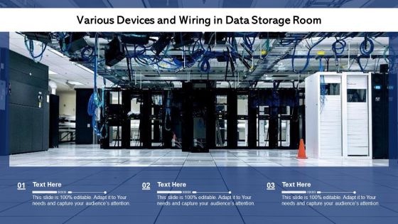 Various Devices And Wiring In Data Storage Room Ppt PowerPoint Presentation File Pictures PDF