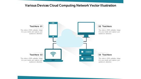 Various Devices Cloud Computing Network Vector Illustration Ppt PowerPoint Presentation File Themes PDF