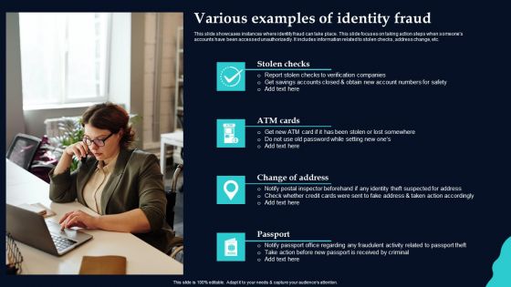 Various Examples Of Identity Fraud Themes PDF