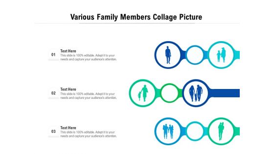 Various Family Members Collage Picture Ppt PowerPoint Presentation Inspiration Clipart Images PDF