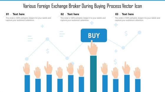 Various Foreign Exchange Broker During Buying Process Vector Icon Ppt PowerPoint Presentation File Rules PDF