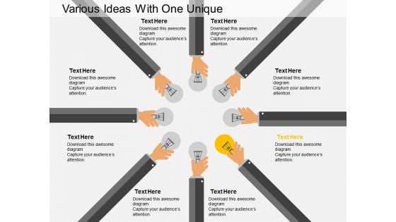 Various Ideas With One Unique Powerpoint Template