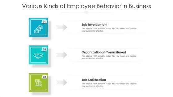 Various Kinds Of Employee Behavior In Business Ppt PowerPoint Presentation Professional Show PDF