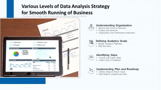 Various Levels Of Data Analysis Strategy For Smooth Running Of Business Inspiration PDF