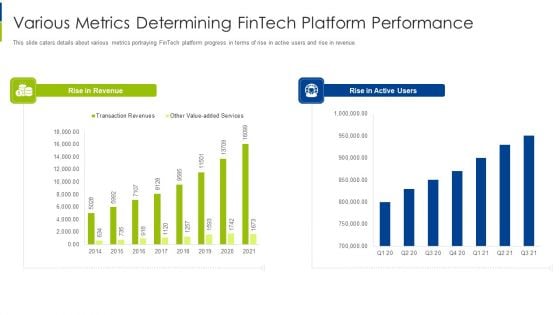 Various Metrics Determining Fintech Platform Performance Summary PDF