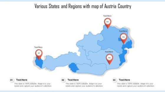 Various States And Regions With Map Of Austria Country Ppt PowerPoint Presentation File Clipart Images PDF Various States And Regions With Map Of Austria Country Ppt PowerPoint Presentation File Clipart Images PDF