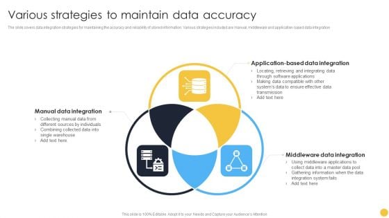 Various Strategies To Maintain Data Accuracy Structure PDF