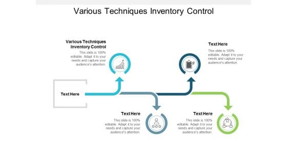 Various Techniques Inventory Control Ppt PowerPoint Presentation Professional Design Inspiration Cpb