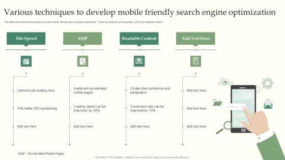 Various Techniques To Develop Mobile Friendly Search Engine Optimization Structure PDF Various Techniques To Develop Mobile Friendly Search Engine Optimization Structure PDF