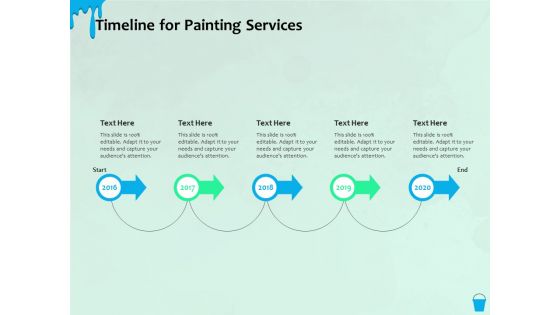 Varnishing Services Agreement Timeline For Painting Services Ppt Model Master Slide PDF