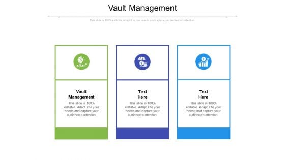 Vault Management Ppt PowerPoint Presentation Pictures Graphics Cpb Pdf