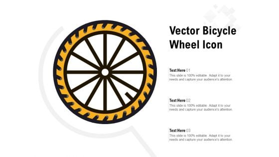 Vector Bicycle Wheel Icon Ppt PowerPoint Presentation Portfolio Layout Ideas