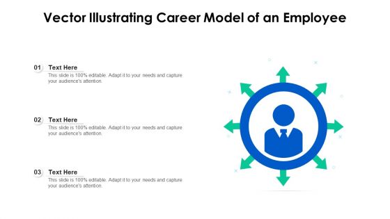 Vector Illustrating Career Model Of An Employee Ppt PowerPoint Presentation File Outfit PDF