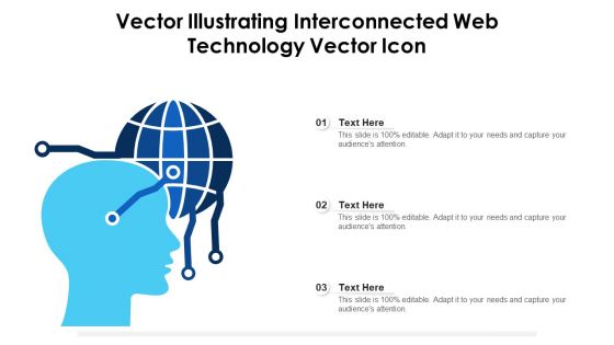 Vector Illustrating Interconnected Web Technology Vector Icon Ppt Deck PDF