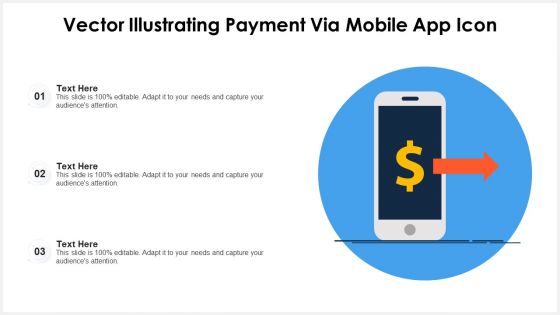 Vector Illustrating Payment Via Mobile App Icon Ppt Infographics Demonstration PDF