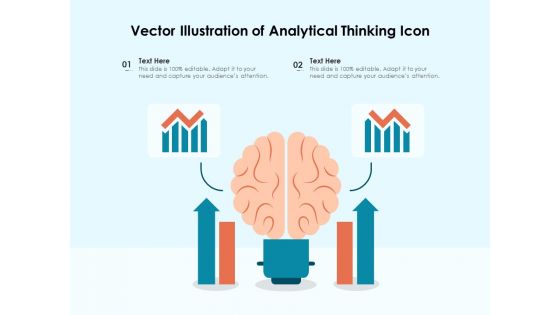 Vector Illustration Of Analytical Thinking Icon Ppt PowerPoint Presentation File Design Inspiration PDF