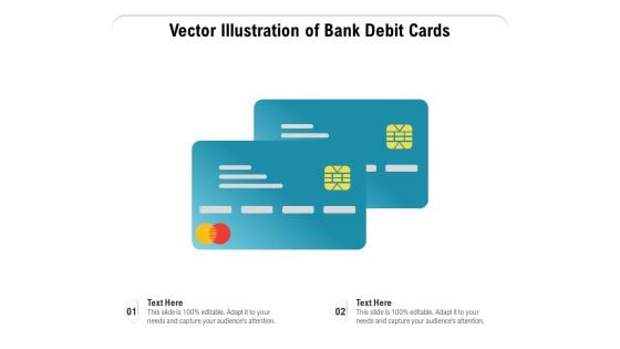 Vector Illustration Of Bank Debit Cards Ppt PowerPoint Presentation Gallery Example PDF