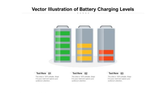 Vector Illustration Of Battery Charging Levels Ppt PowerPoint Presentation Ideas Themes PDF