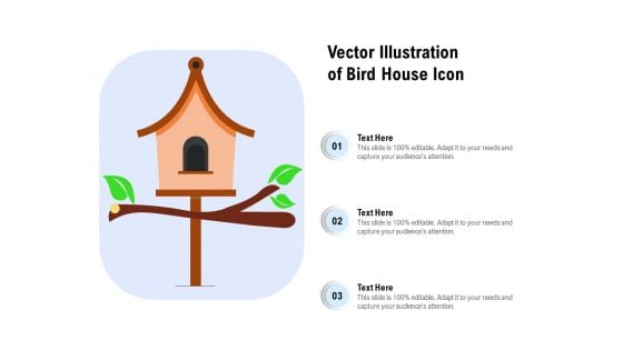 Vector Illustration Of Bird House Icon Ppt PowerPoint Presentation Gallery Slideshow PDF