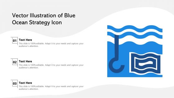 Vector Illustration Of Blue Ocean Strategy Icon Ppt Powerpoint Presentation File Layout PDF