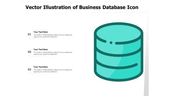 Vector Illustration Of Business Database Icon Ppt PowerPoint Presentation Model Diagrams PDF