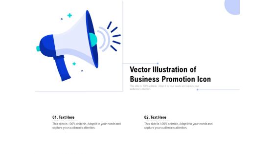 Vector Illustration Of Business Promotion Icon Ppt PowerPoint Presentation Show Design Ideas