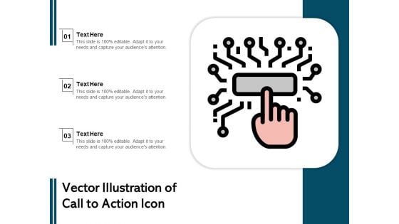Vector Illustration Of Call To Action Icon Ppt PowerPoint Presentation File Samples PDF