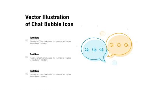 Vector Illustration Of Chat Bubble Icon Ppt PowerPoint Presentation File Diagrams