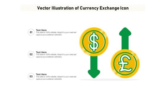 Vector Illustration Of Currency Exchange Icon Ppt PowerPoint Presentation Gallery Brochure PDF