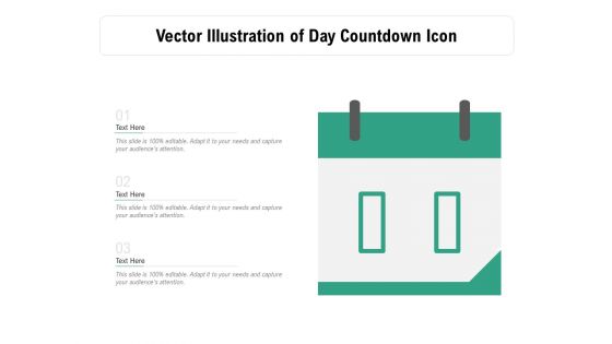 Vector Illustration Of Day Countdown Icon Ppt PowerPoint Presentation Summary Introduction PDF