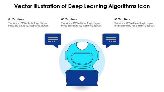 Vector Illustration Of Deep Learning Algorithms Icon Ppt Inspiration Information PDF