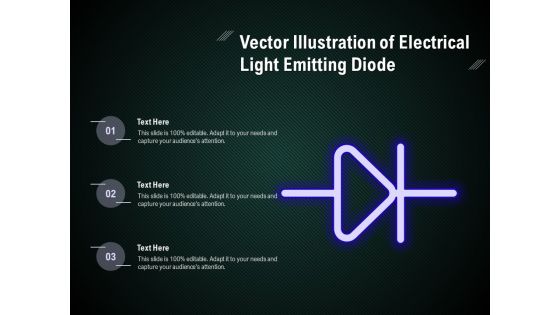 Vector Illustration Of Electrical Light Emitting Diode Ppt PowerPoint Presentation Layouts Example Topics