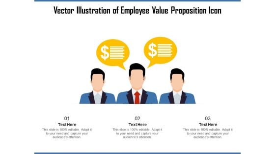 Vector Illustration Of Employee Value Proposition Icon Ppt PowerPoint Presentation Show Grid PDF