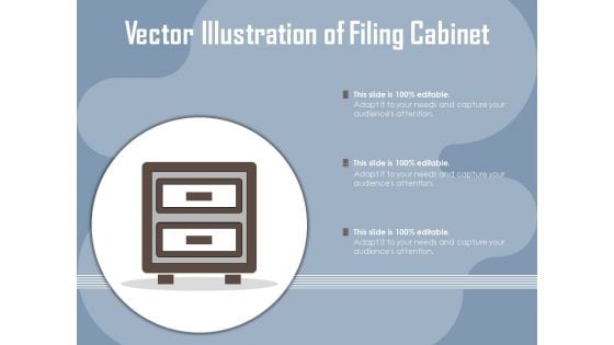 Vector Illustration Of Filing Cabinet Ppt PowerPoint Presentation Infographics Background Images