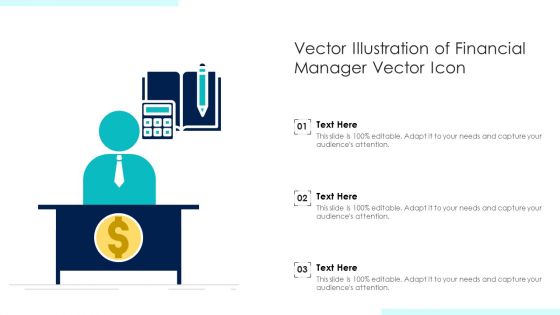 Vector Illustration Of Financial Manager Vector Icon Ppt PowerPoint Presentation File Layout PDF