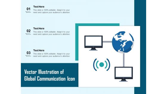 Vector Illustration Of Global Communication Icon Ppt PowerPoint Presentation Infographics Inspiration PDF