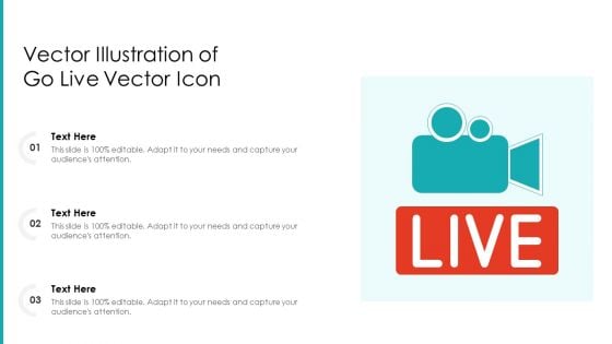 Vector Illustration Of Go Live Vector Icon Ppt PowerPoint Presentation File Portfolio PDF