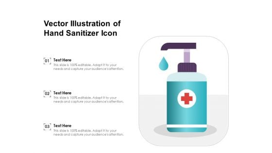 Vector Illustration Of Hand Sanitizer Icon Ppt PowerPoint Presentation Slides Themes PDF